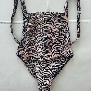 Bamba swim zebra print one piece